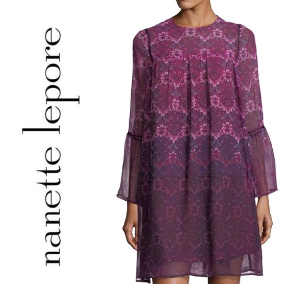 Nanette Lepore Dresses & Skirts - Nanette Lepore Moody Romance Fuscia Kiss dress